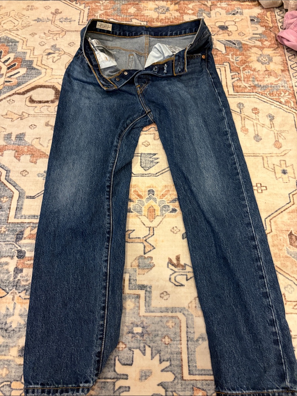 Levi's Women's Slim Straight Jeans in Dark Blue Denim